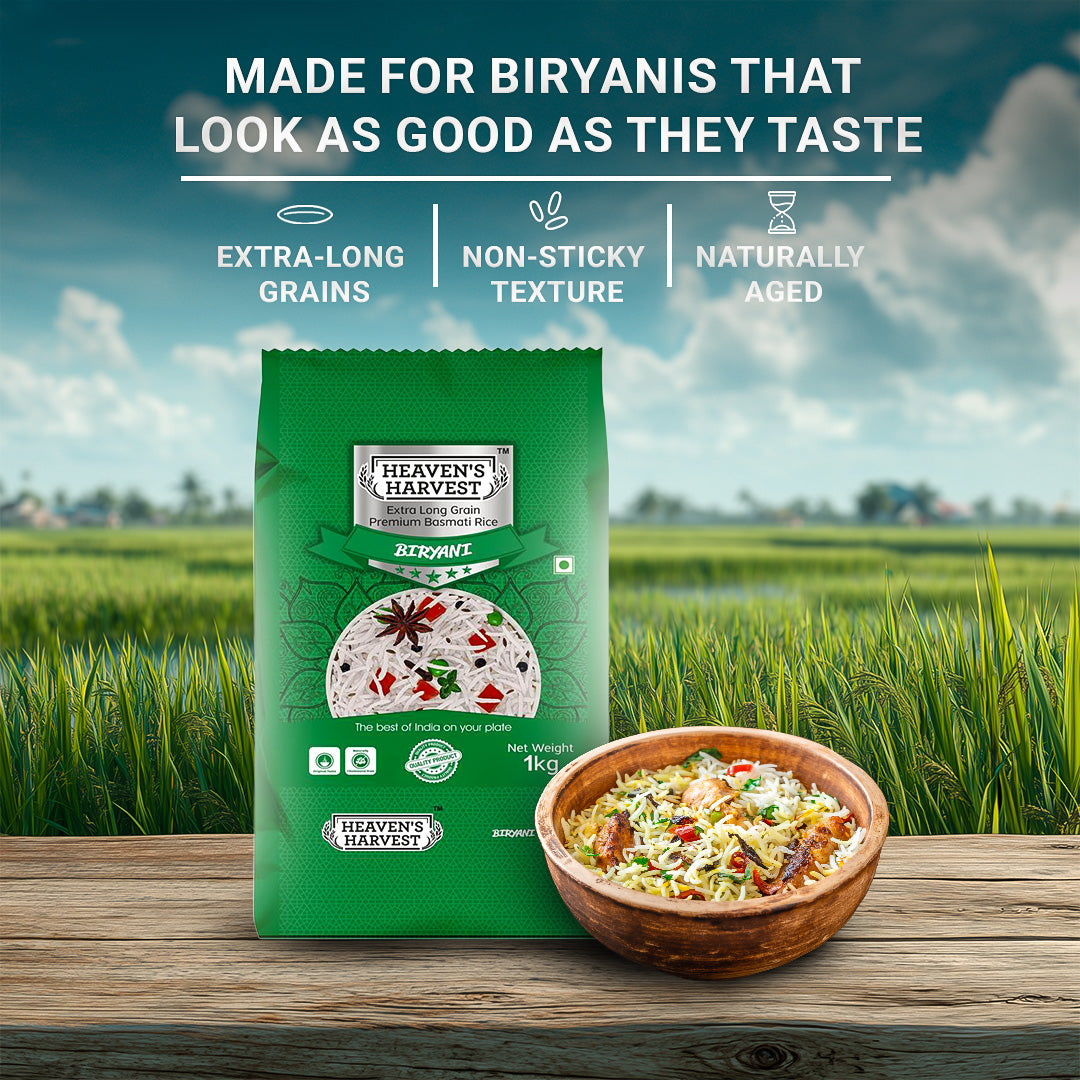 Heaven's Harvest Extra Long Grain Biryani Basmati Rice