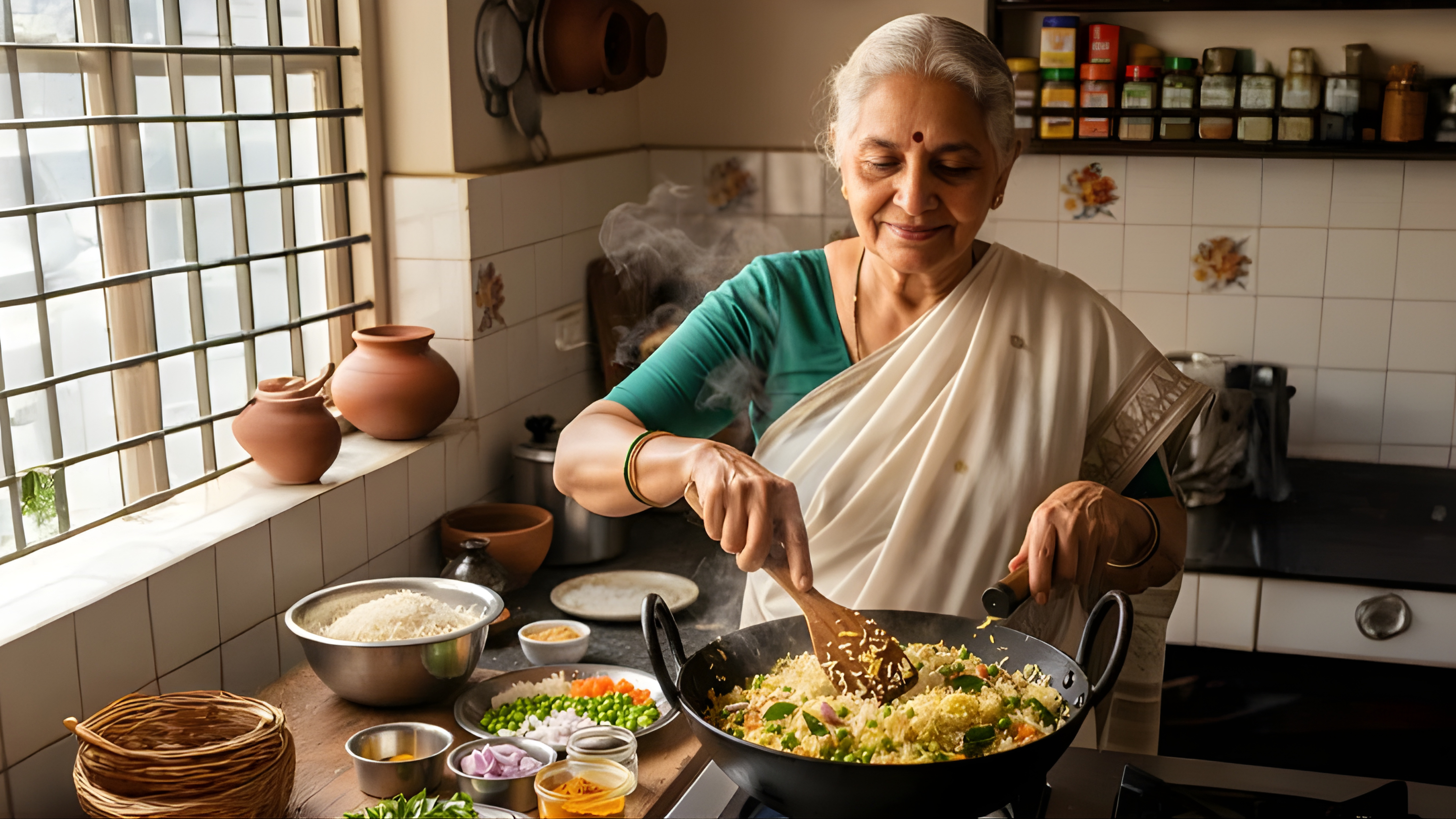 Fodni Bhaat - Maharashtrian Tempered Rice