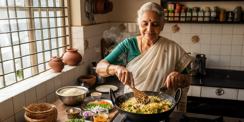 Fodni Bhaat - Maharashtrian Tempered Rice