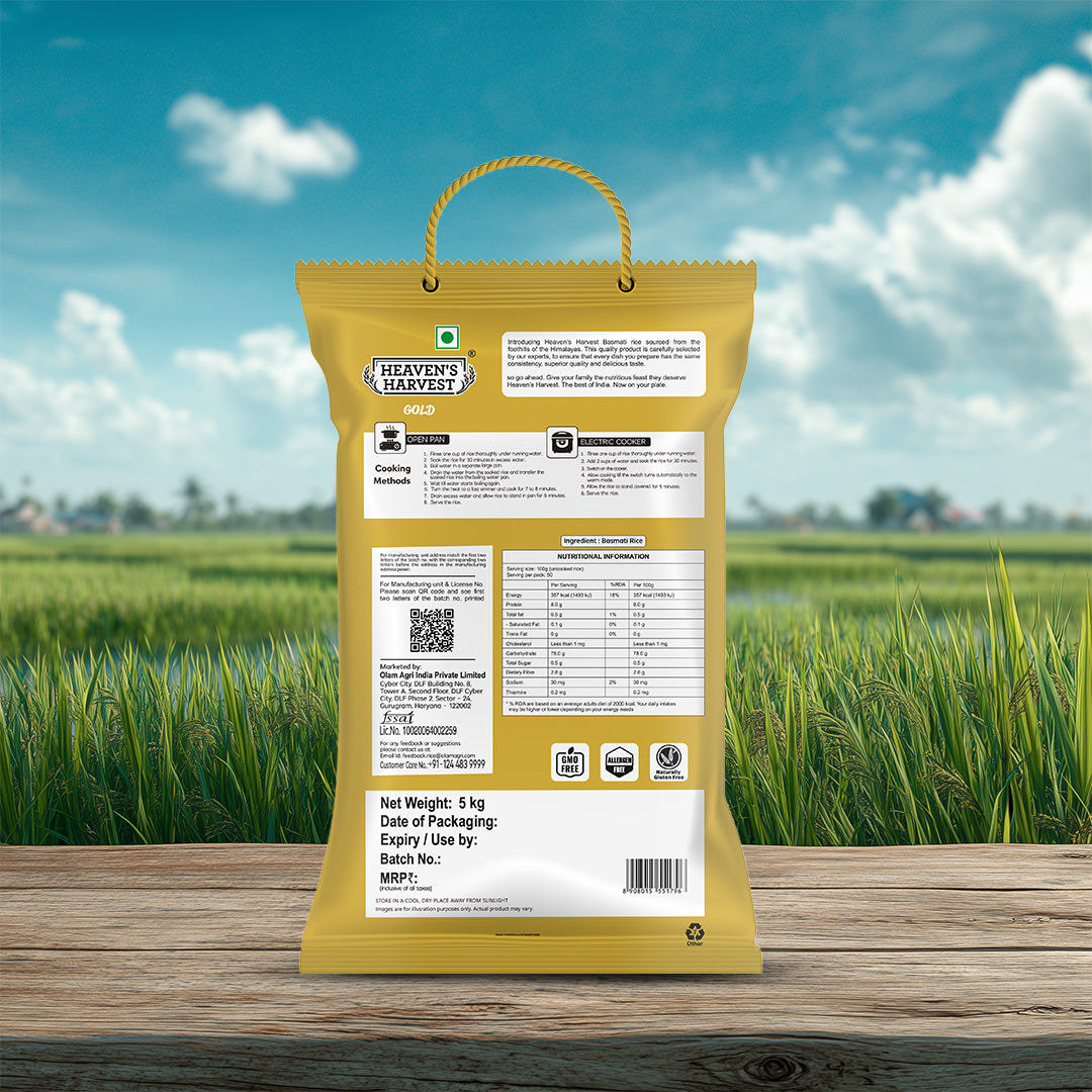 Extra Long Grain Basmati for Exotic Biryani - Gold