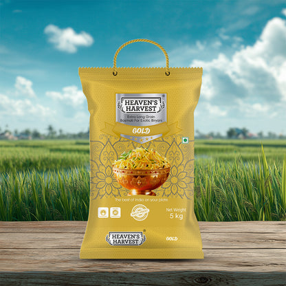 Extra Long Grain Basmati for Exotic Biryani - Gold